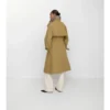 Long Canvas Fitzrovia Trench Coat with Warmer