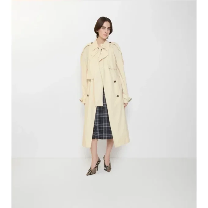 Long Canvas Trerose Trench Coat