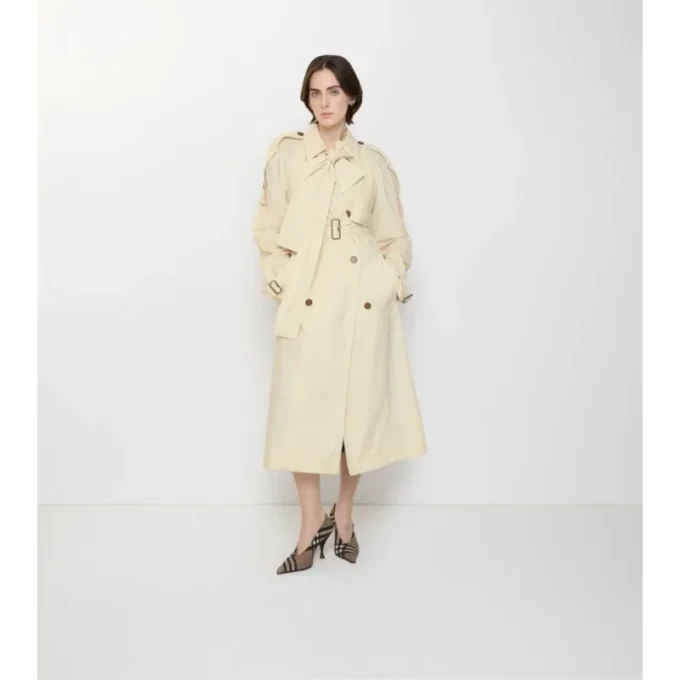 Long Canvas Trerose Trench Coat