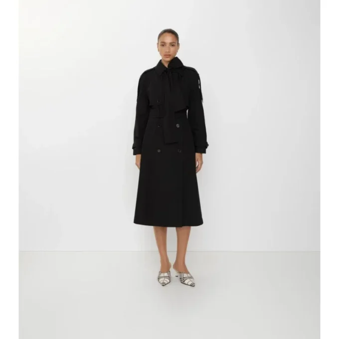 Long Canvas Trerose Trench Coat