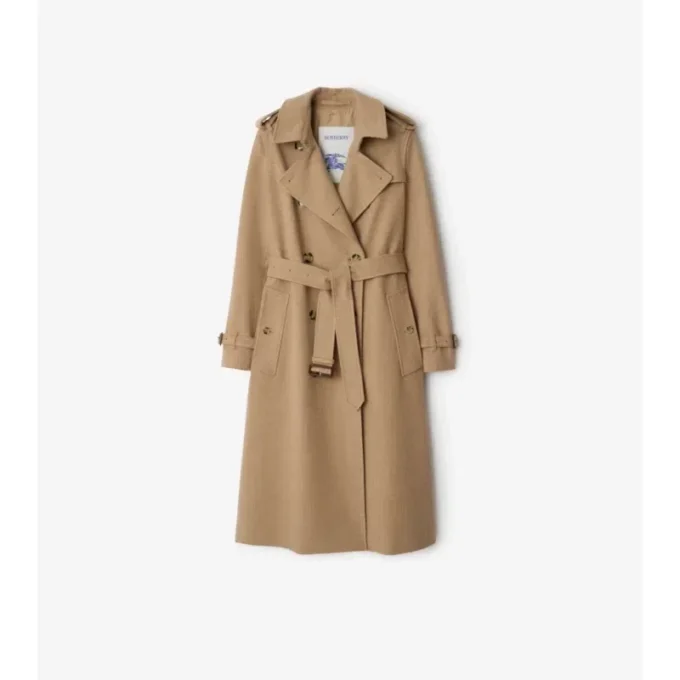 Long Cashmere Kensington Trench Coat