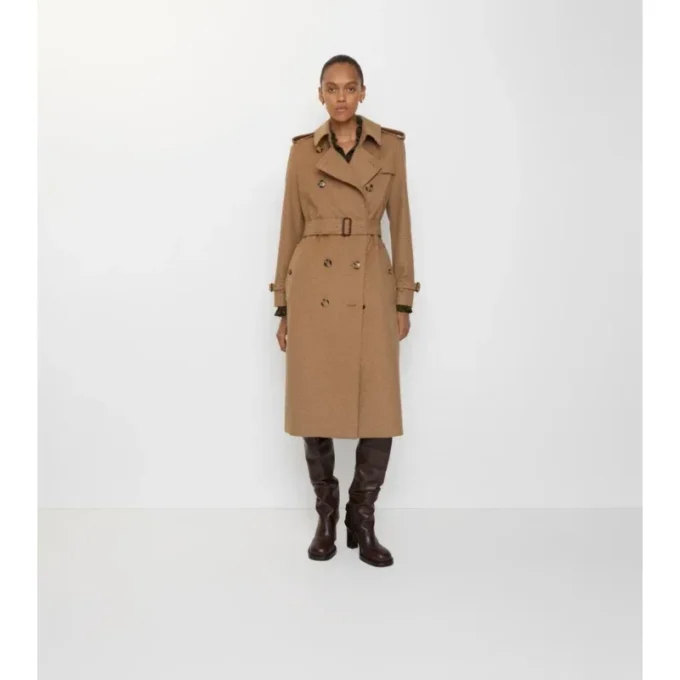 Long Cashmere Kensington Trench Coat