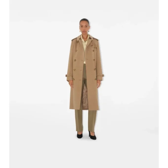 Long Cashmere Kensington Trench Coat