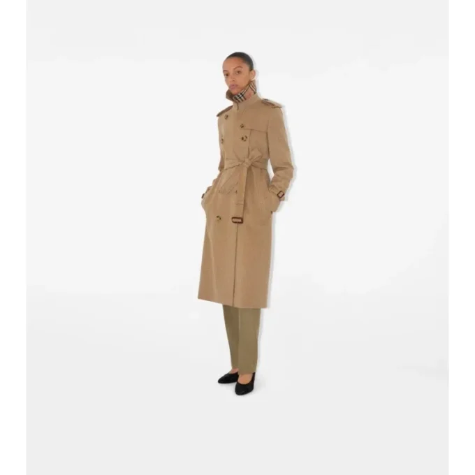 Long Cashmere Kensington Trench Coat