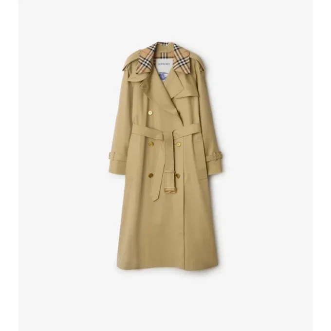 Long Check Collar Castleford Trench Coat