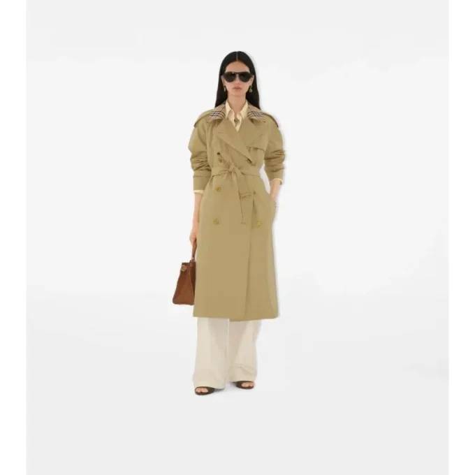 Long Check Collar Castleford Trench Coat