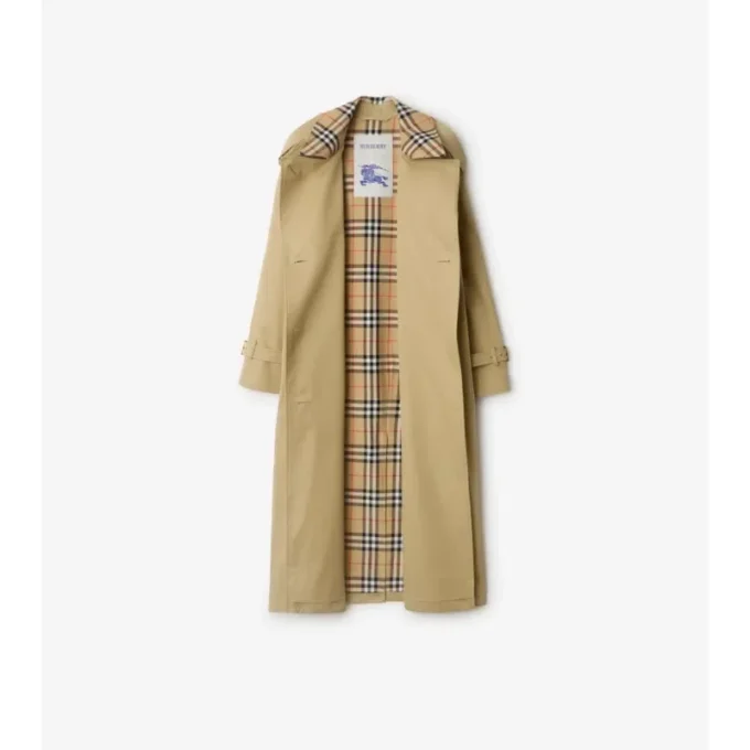 Long Check Collar Castleford Trench Coat