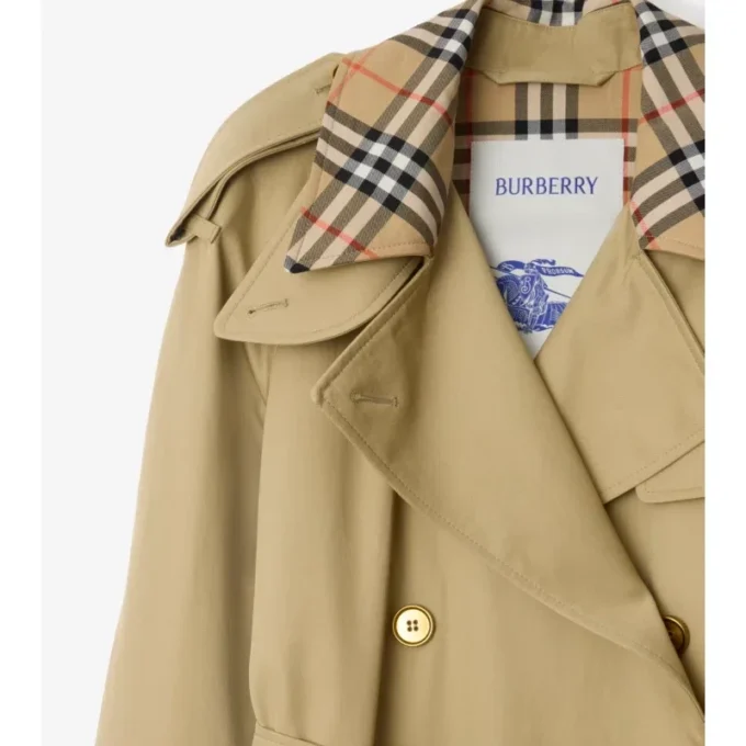 Long Check Collar Castleford Trench Coat