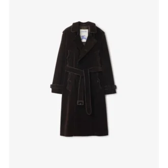 Long Corduroy Trench Coat