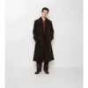 Long Corduroy Trench Coat