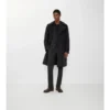 Long Cotton Nylon Padded Trench Coat