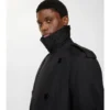 Long Cotton Nylon Padded Trench Coat