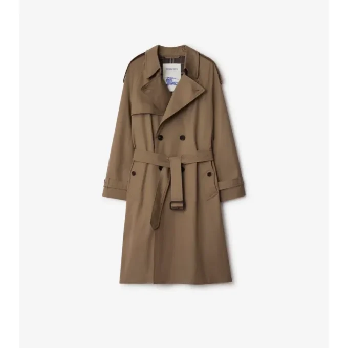 Long Gabardine Chestwood Trench Coat