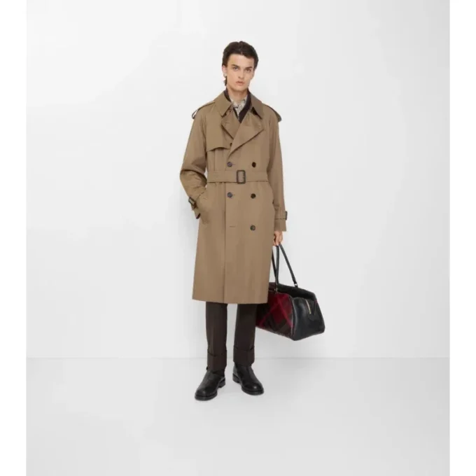 Long Gabardine Chestwood Trench Coat