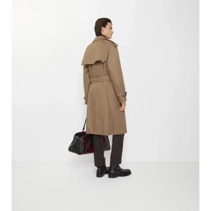 Long Gabardine Chestwood Trench Coat
