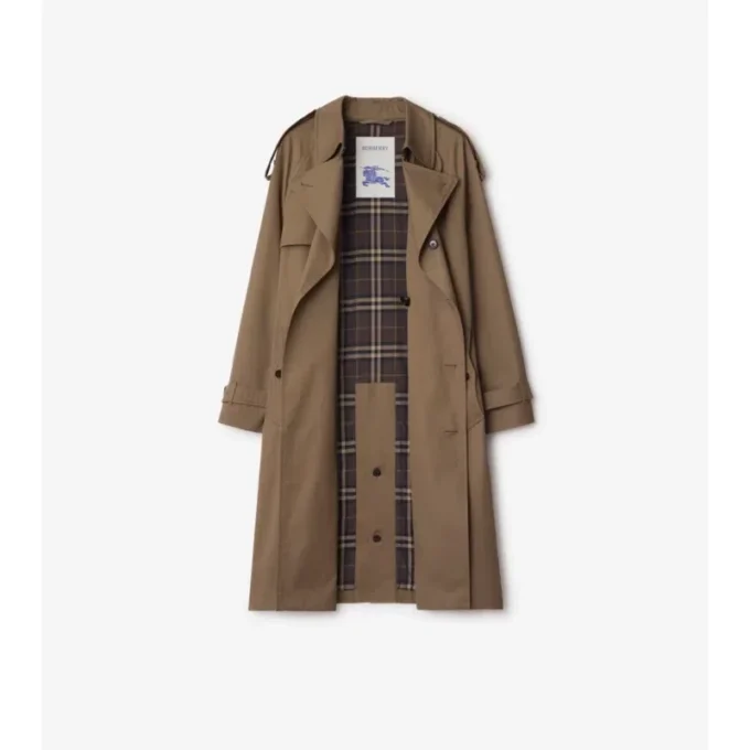 Long Gabardine Chestwood Trench Coat