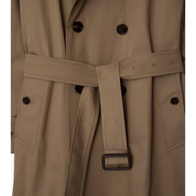 Long Gabardine Chestwood Trench Coat