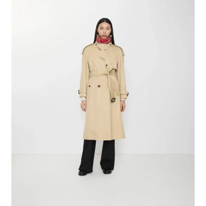 Long Gabardine Fitzrovia Trench Coat with Warmer