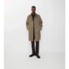 Long Herringbone Wool Dual Burberry Car Coat