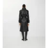 Long Leather Castleford Trench Coat