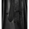 Long Leather Castleford Trench Coat