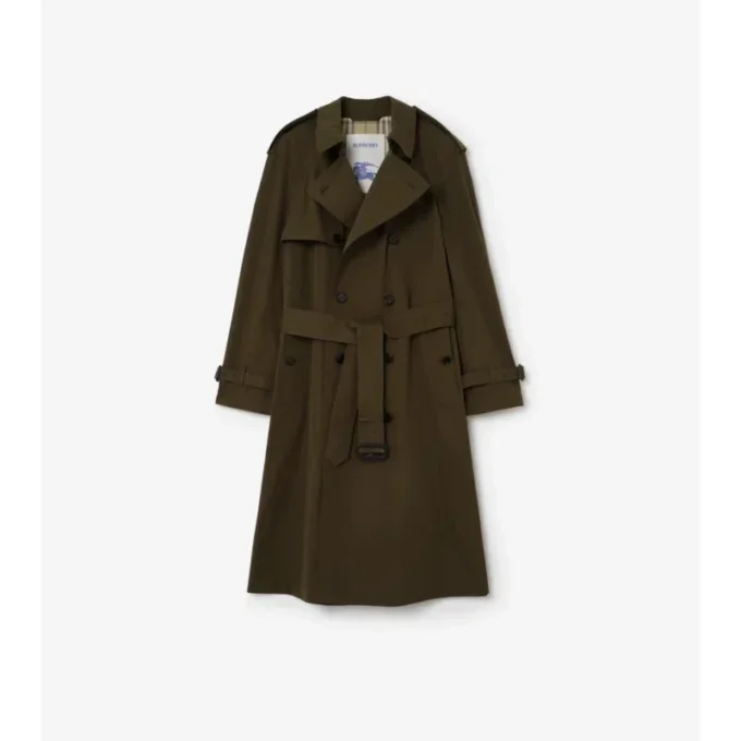 Long Lightweight Cotton Trench Coat