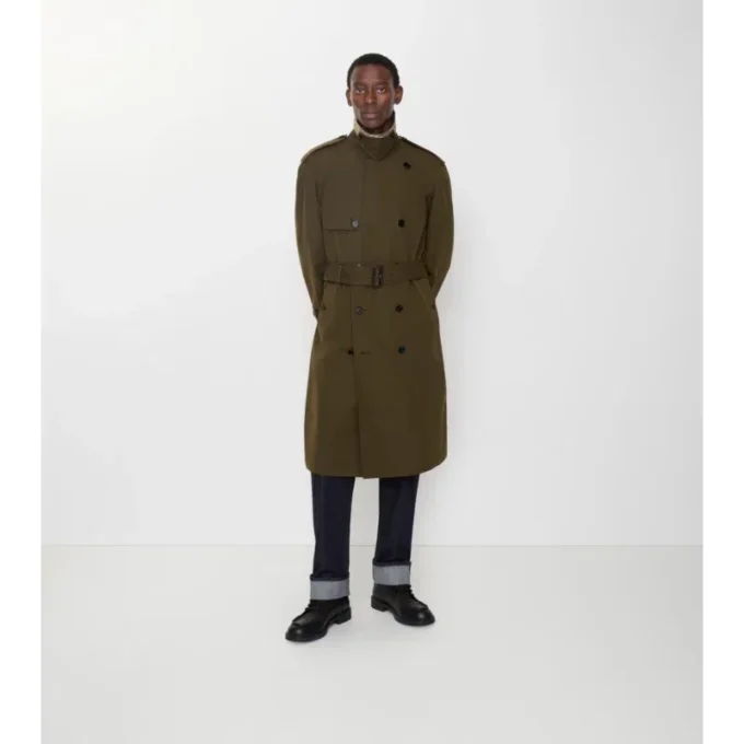 Long Lightweight Cotton Trench Coat
