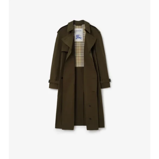 Long Lightweight Cotton Trench Coat