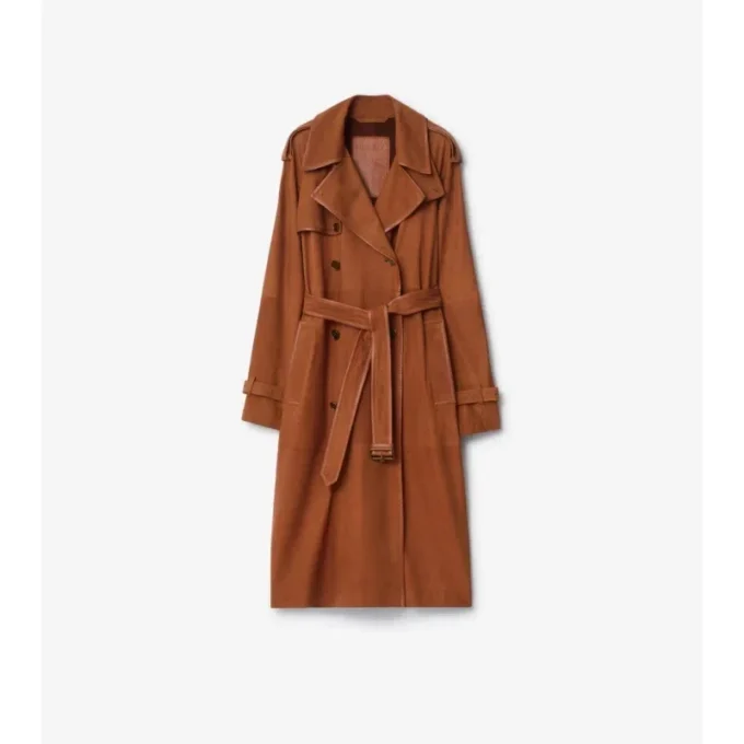 Long Nubuck Castleford Trench Coat