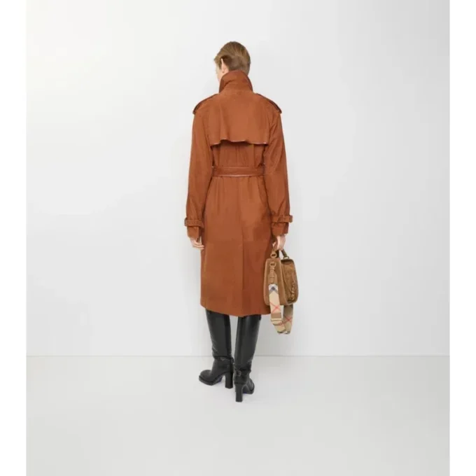 Long Nubuck Castleford Trench Coat