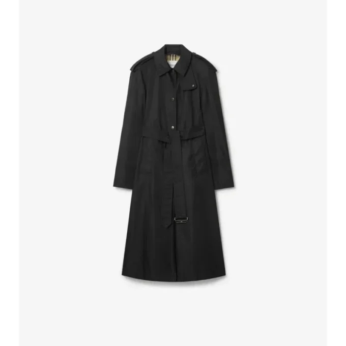 Long Nylon Hooded Car Coat