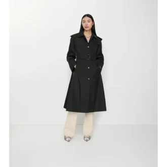 Long Nylon Hooded Car Coat