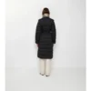 Long Nylon Hooded Puffer Coat