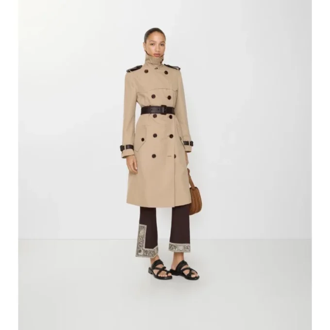 Long Silk Cotton Foxfield Trench Coat
