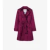 Long Silk Foxfield Trench Coat