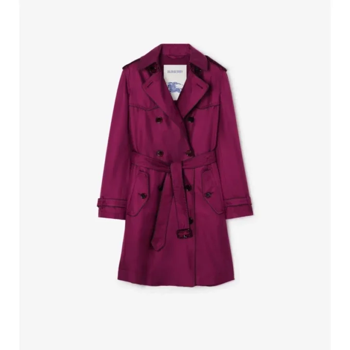 Long Silk Foxfield Trench Coat
