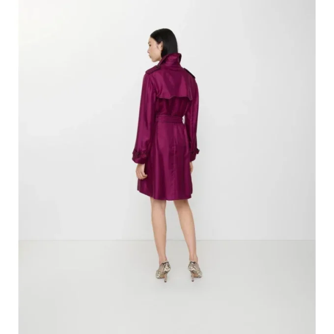 Long Silk Foxfield Trench Coat