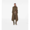 Long Silk Scarf Trench Coat