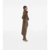 Long Silk Scarf Trench Coat