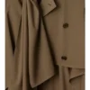 Long Silk Scarf Trench Coat