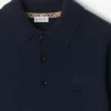 Long-Sleeve Cashmere Blend Polo Shirt