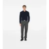 Long-Sleeve Cashmere Blend Polo Shirt