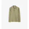 Long-Sleeve Cotton Polo Shirt