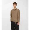 Long-Sleeve Cotton Polo Shirt