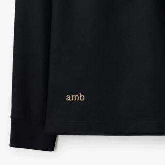 Long-Sleeve Cotton Polo Shirt