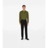 Long-Sleeve Cotton Polo Shirt