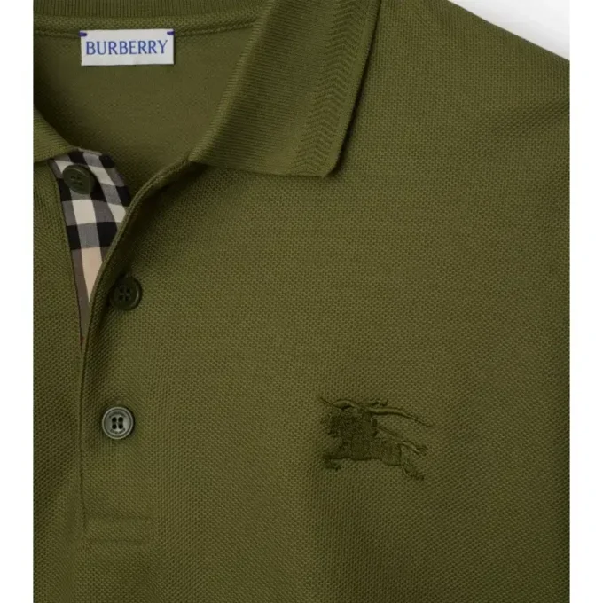 Long-Sleeve Cotton Polo Shirt