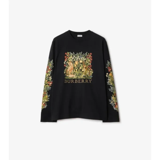 Long-Sleeve Forest Cotton T-Shirt