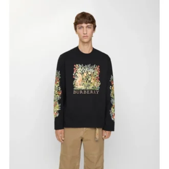 Long-Sleeve Forest Cotton T-Shirt
