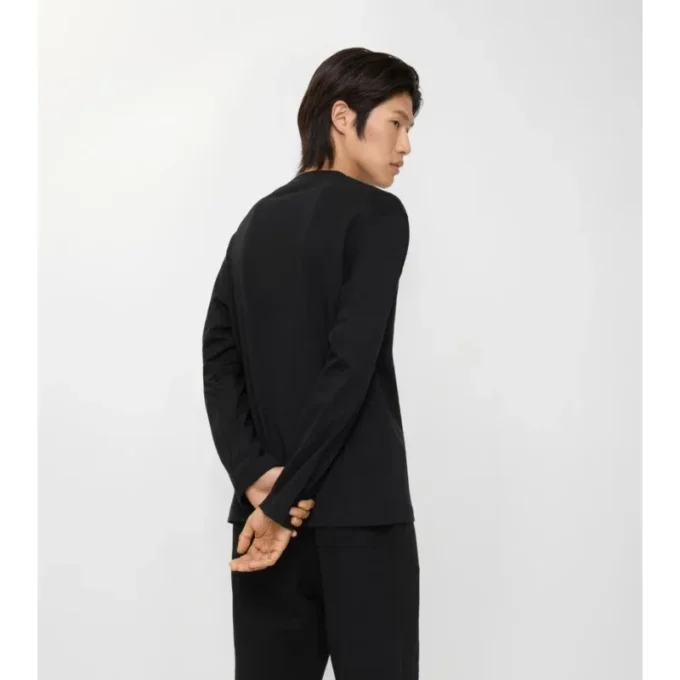Long-Sleeve Gothic Logo Cotton T-Shirt